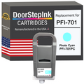 DoorStepInk Brand for Canon PFI-701 700mL Photo Cyan PFI-701PC Remanufactured in the USA Ink Cartridge